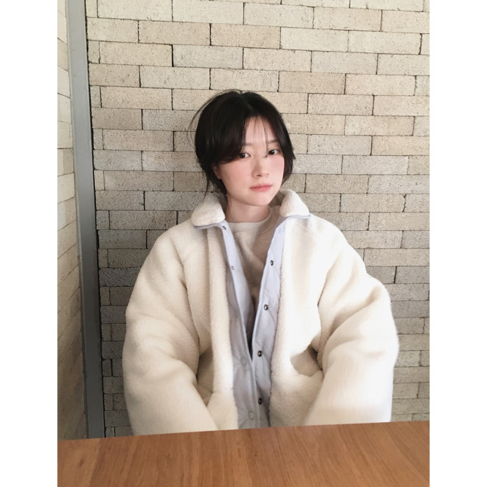 可雙面穿羊羔絨保暖外套 / slowand 自訂款 長袖 冬天 雙面 羊羔毛 防風 飛行外套 鋪棉-細節圖9