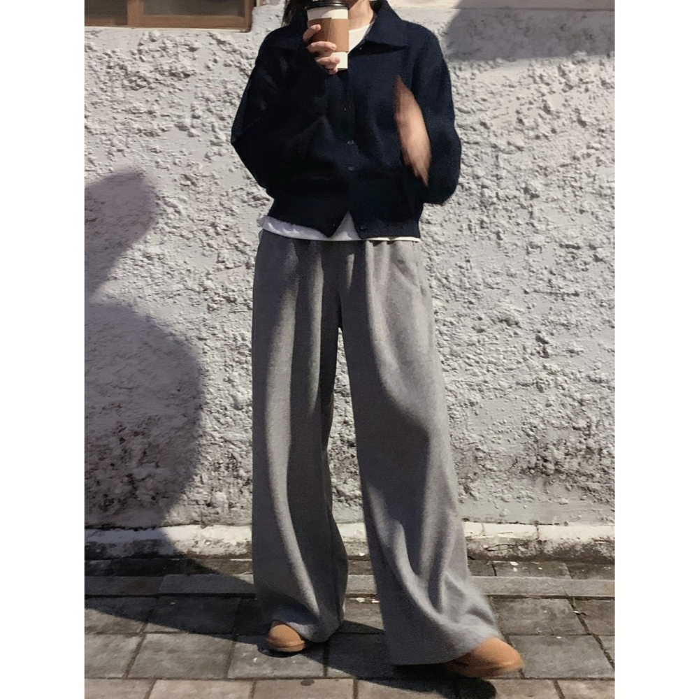 經典Remo纖細版領口針織外套 cardigan 4色 리모 여리핏 카라가디건-細節圖5