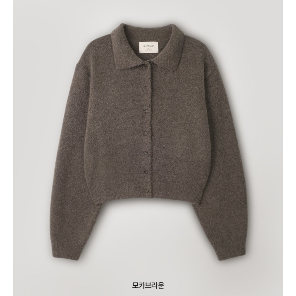 經典Remo纖細版領口針織外套 cardigan 4色 리모 여리핏 카라가디건-規格圖11