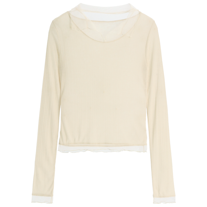 預購 透膚奶油色