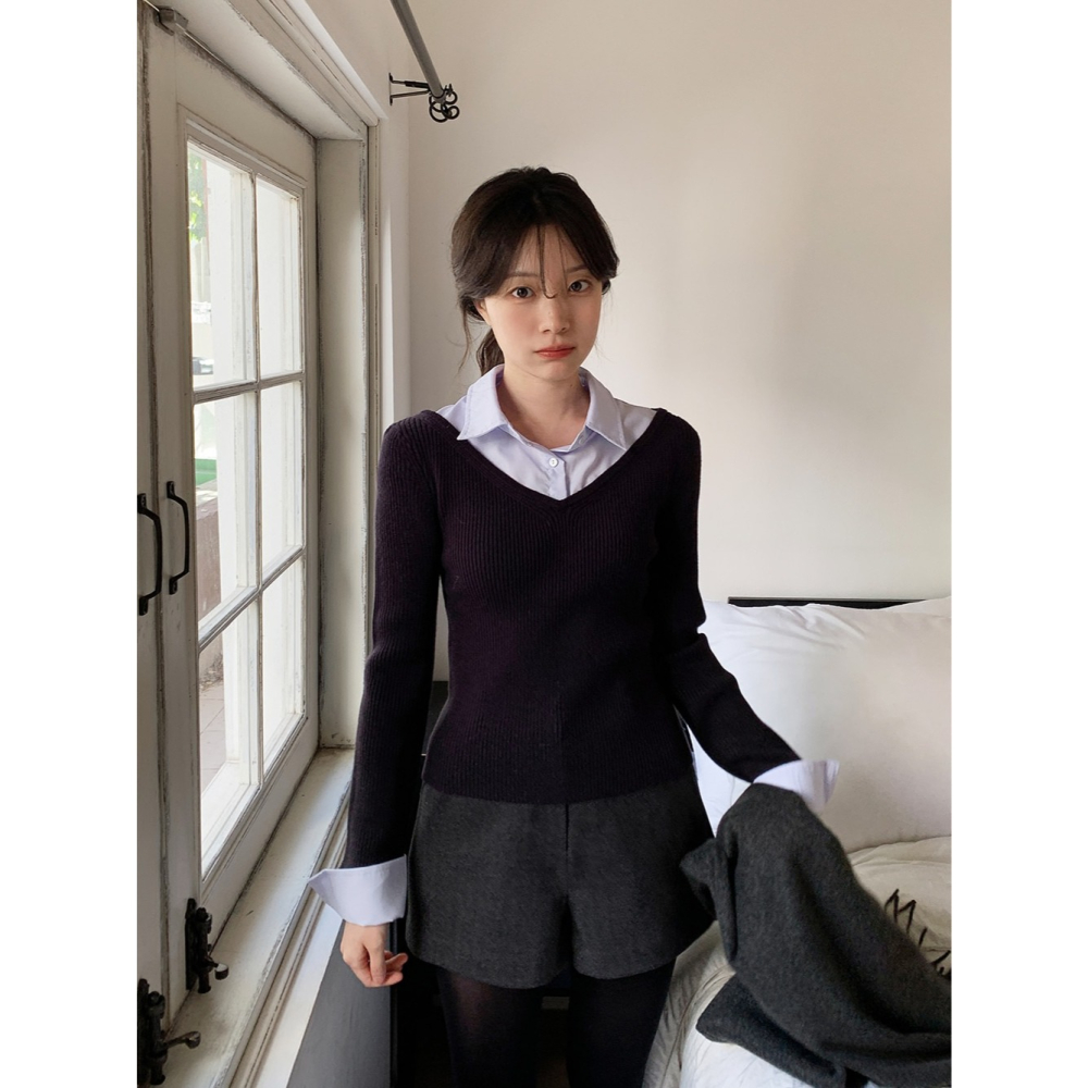 正韓製經典保暖冬季短褲 shorts 2色 커버앤 클래식 숏팬츠-細節圖5