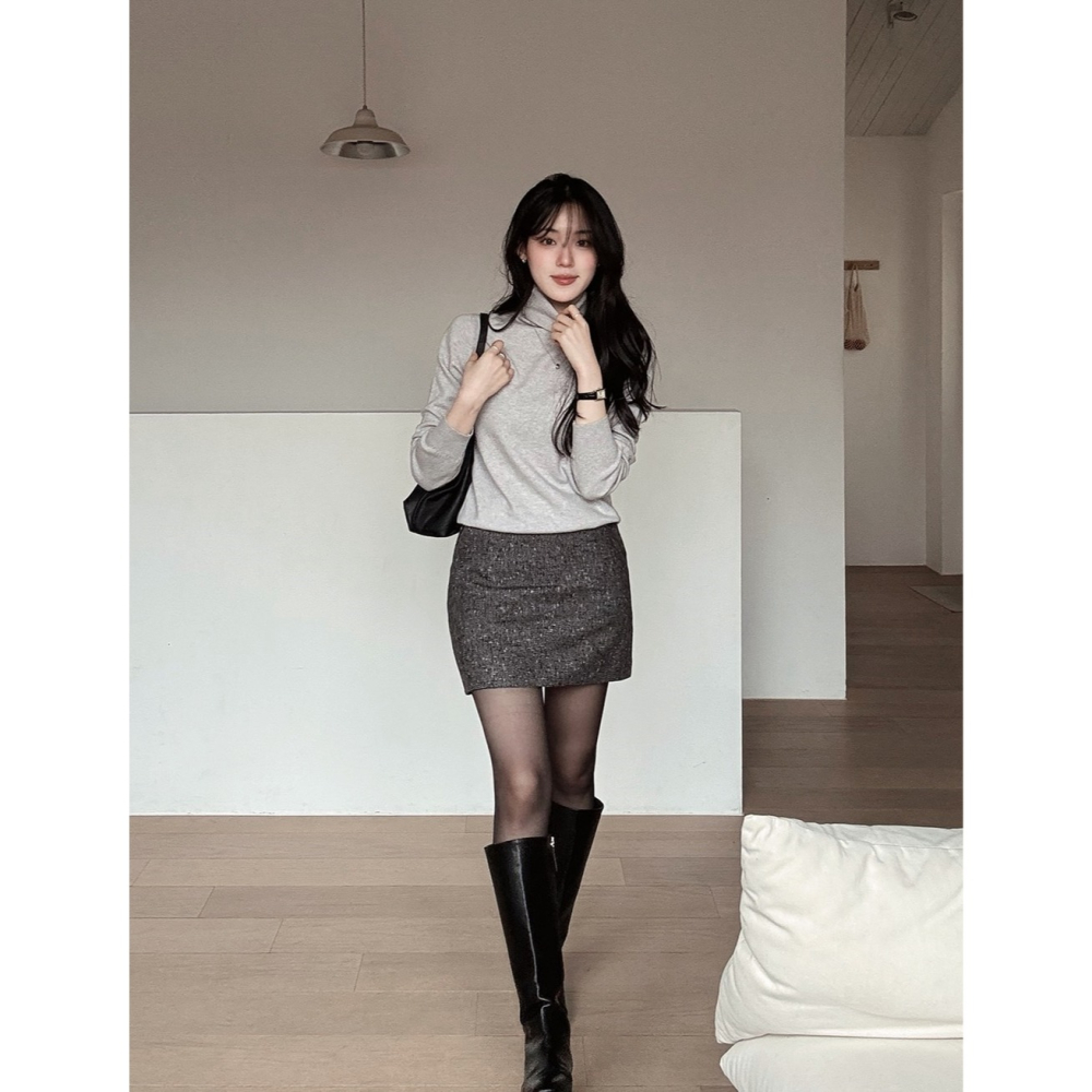 極致柔軟高領針織上衣 knit 7色 / 앤드 소프트 터틀넥니트-細節圖3