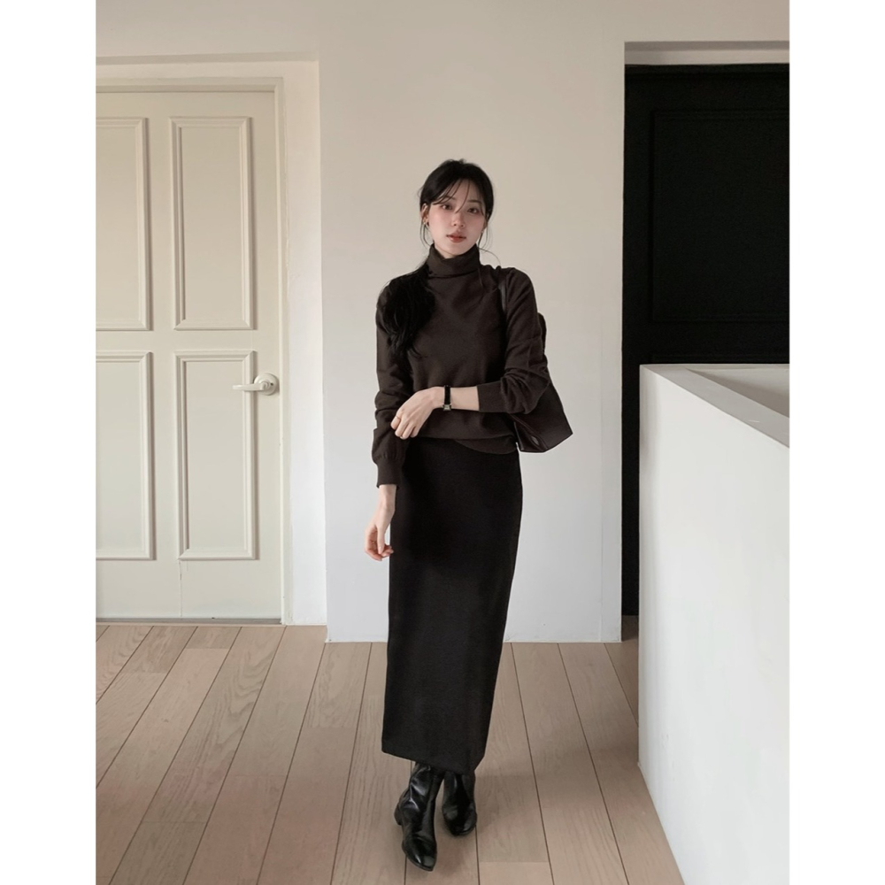 極致柔軟高領針織上衣 knit 7色 / 앤드 소프트 터틀넥니트-細節圖5