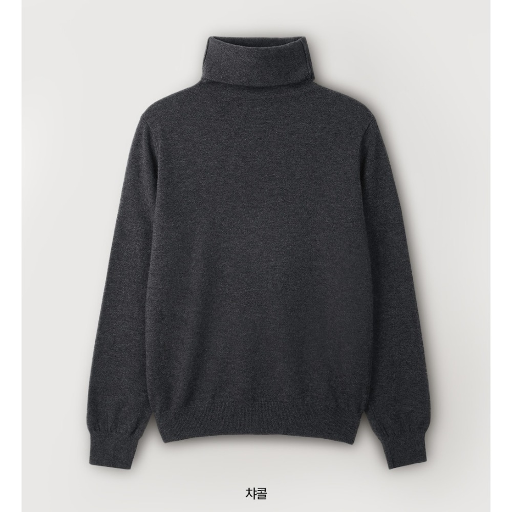 極致柔軟高領針織上衣 knit 7色 / 앤드 소프트 터틀넥니트-規格圖11