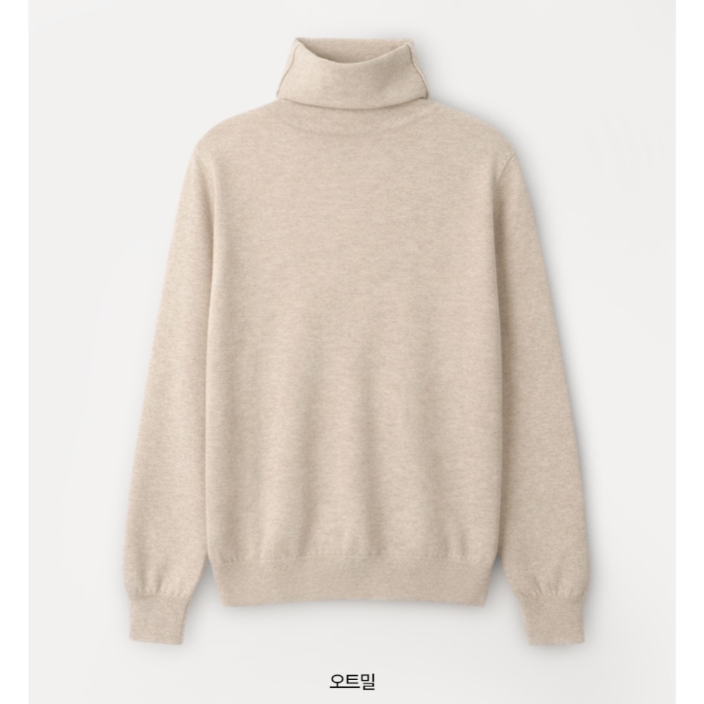 極致柔軟高領針織上衣 knit 7色 / 앤드 소프트 터틀넥니트-規格圖11