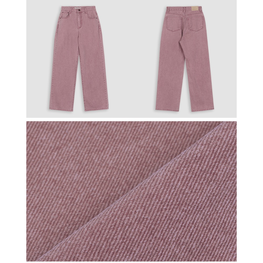 正韓製Today系列柔霧粉牛仔褲 pants / slowand 투데이 뮤트핑크 다잉데님팬츠-規格圖11