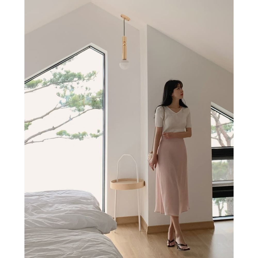 正韓製飄逸線條魚尾裙 cherrykoko 로아 머메이드 스커트-細節圖5