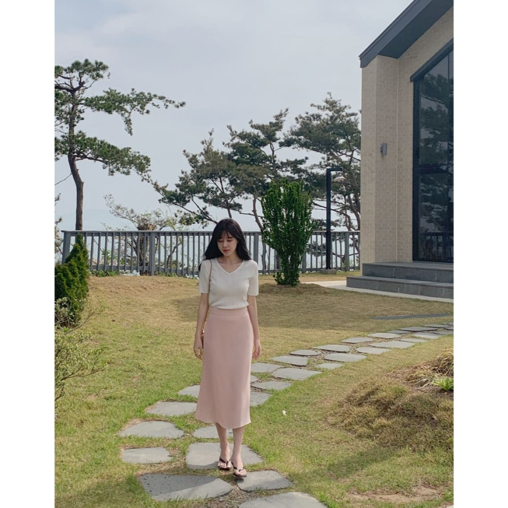 正韓製飄逸線條魚尾裙 cherrykoko 로아 머메이드 스커트-細節圖7