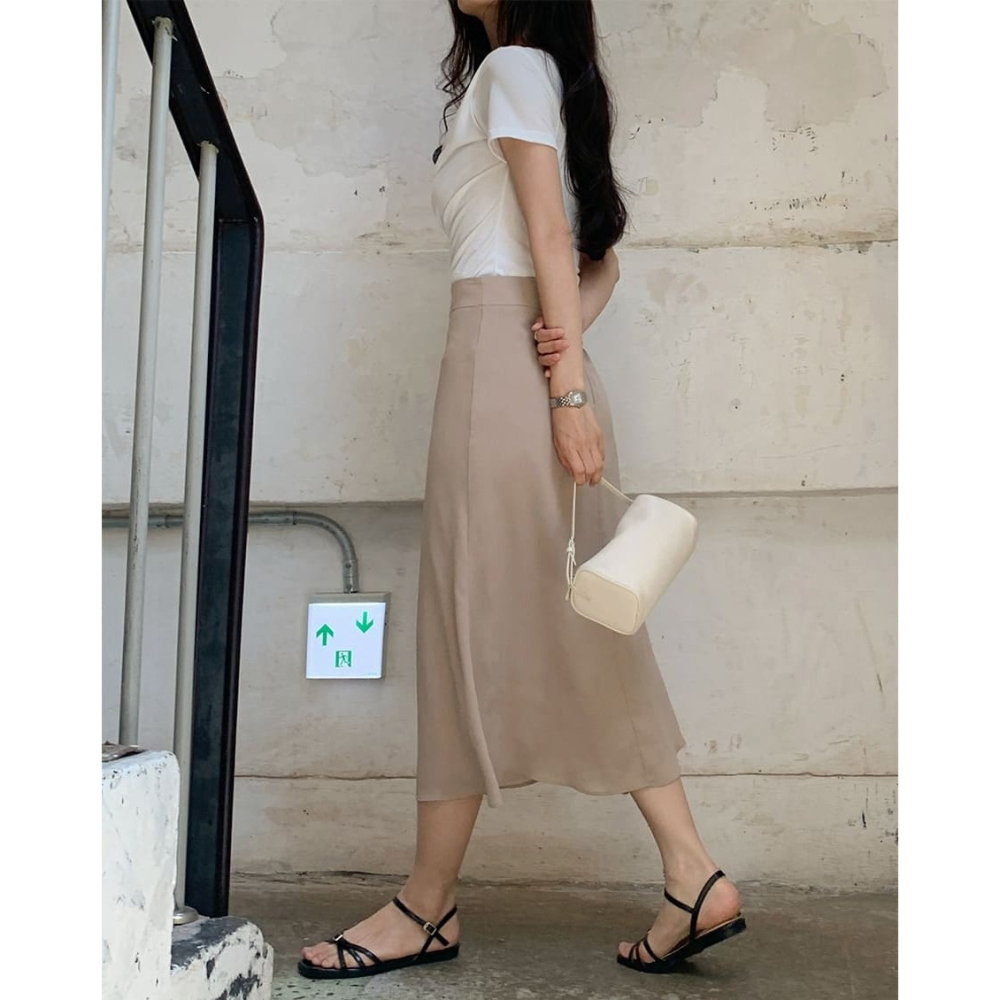 正韓製飄逸線條魚尾裙 cherrykoko 로아 머메이드 스커트-細節圖11