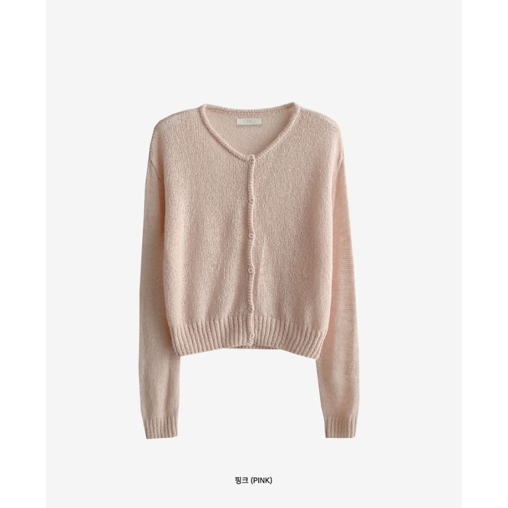 正韓製蓬鬆感微透膚針織外套 cardigan 3色 / cherrykoko 그릭 모헤어 가디건-規格圖11