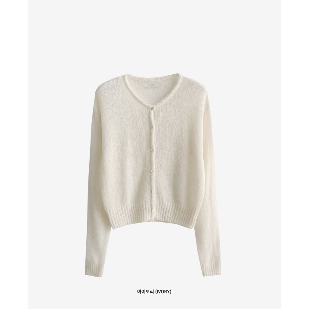 正韓製蓬鬆感微透膚針織外套 cardigan 3色 / cherrykoko 그릭 모헤어 가디건-規格圖11