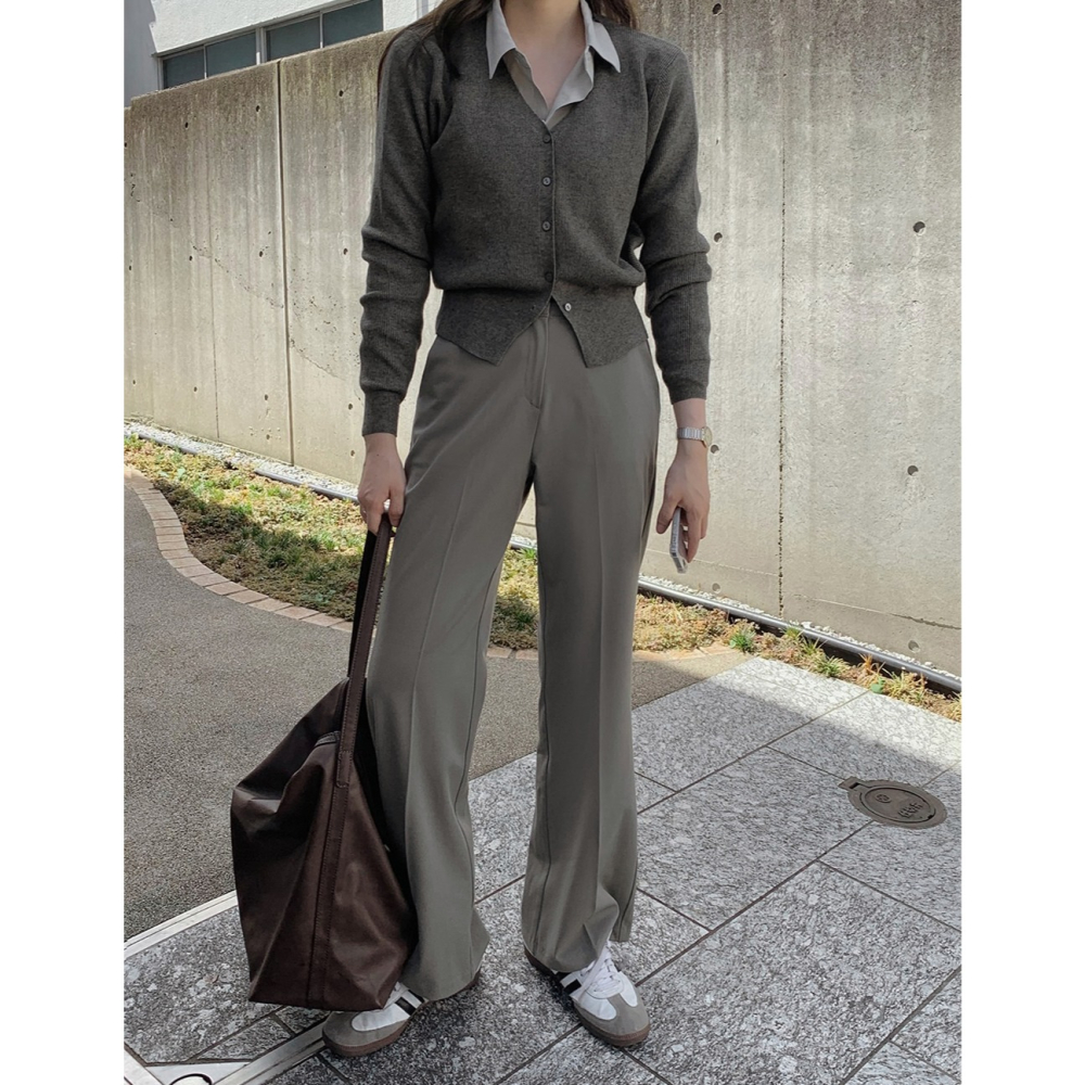 修身款可機洗針織外套 cardigan 9色 / slowand 워셔블 여리핏 골지가디건-細節圖7