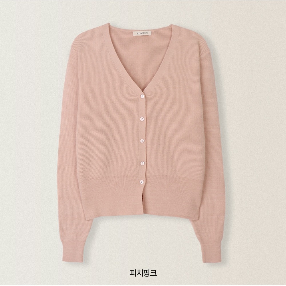 修身款可機洗針織外套 cardigan 9色 / slowand 워셔블 여리핏 골지가디건-規格圖8