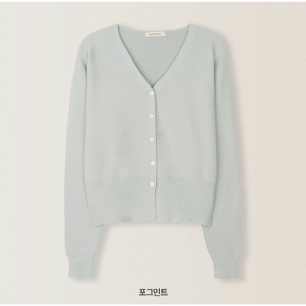 修身款可機洗針織外套 cardigan 9色 / slowand 워셔블 여리핏 골지가디건-規格圖8