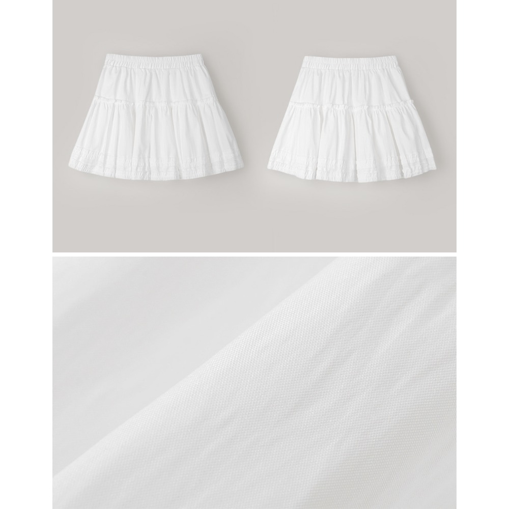 荷葉邊細節短裙 skirt / slowand 自訂款 모네 프릴 미니스커트-規格圖11