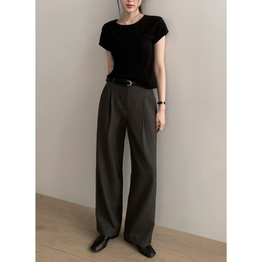 正韓製標準答案短袖上衣 tee 10色 / slowand 랄프 베이직 코튼티셔츠-細節圖6