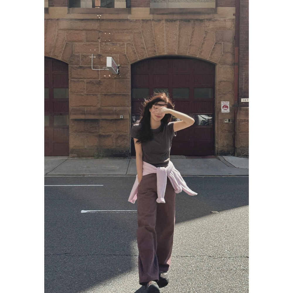 正韓製標準答案短袖上衣 tee 10色 / slowand 랄프 베이직 코튼티셔츠-細節圖9