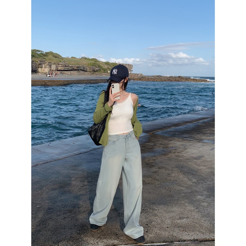 正韓製Today寬版牛仔褲 pants / slowand 와이드업 투데이 데님팬츠-細節圖2