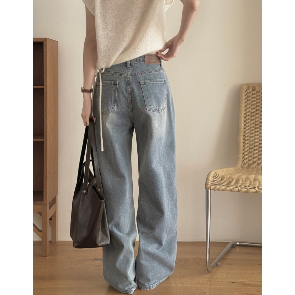 正韓製Today寬版牛仔褲 pants / slowand 와이드업 투데이 데님팬츠-細節圖10