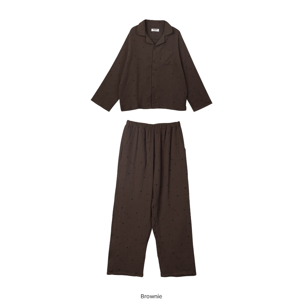 juuneedu 水果睡衣 J’eu 체리 요루면 파자마 잠옷 세트-規格圖7