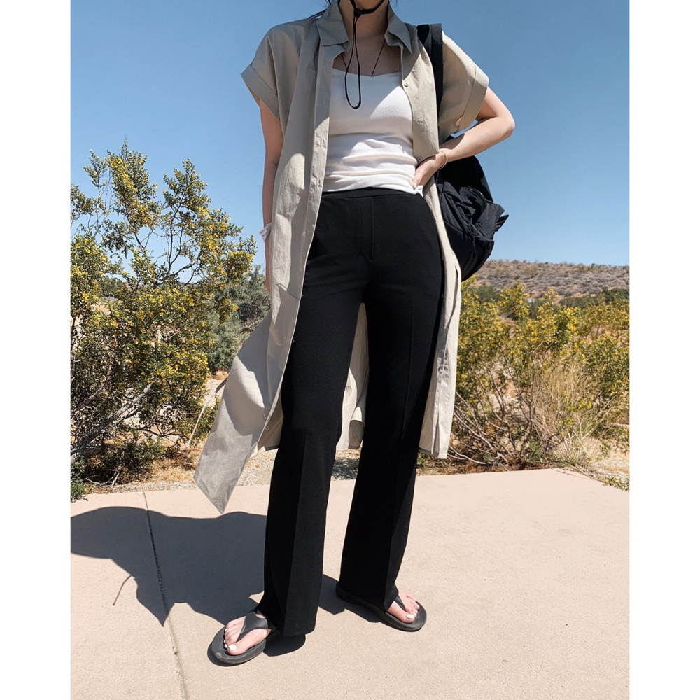 一般/夏天厚度 正韓製人生修身靴型褲 pants / slowand 마켓 세미부츠컷 트레이닝슬랙스-細節圖7