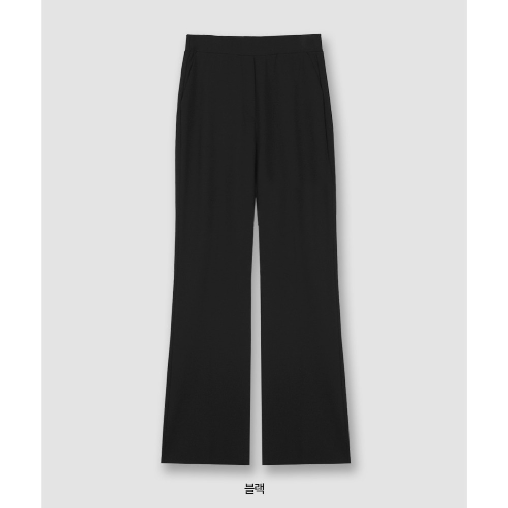 一般/夏天厚度 正韓製人生修身靴型褲 pants / slowand 마켓 세미부츠컷 트레이닝슬랙스-一般厚度黑色