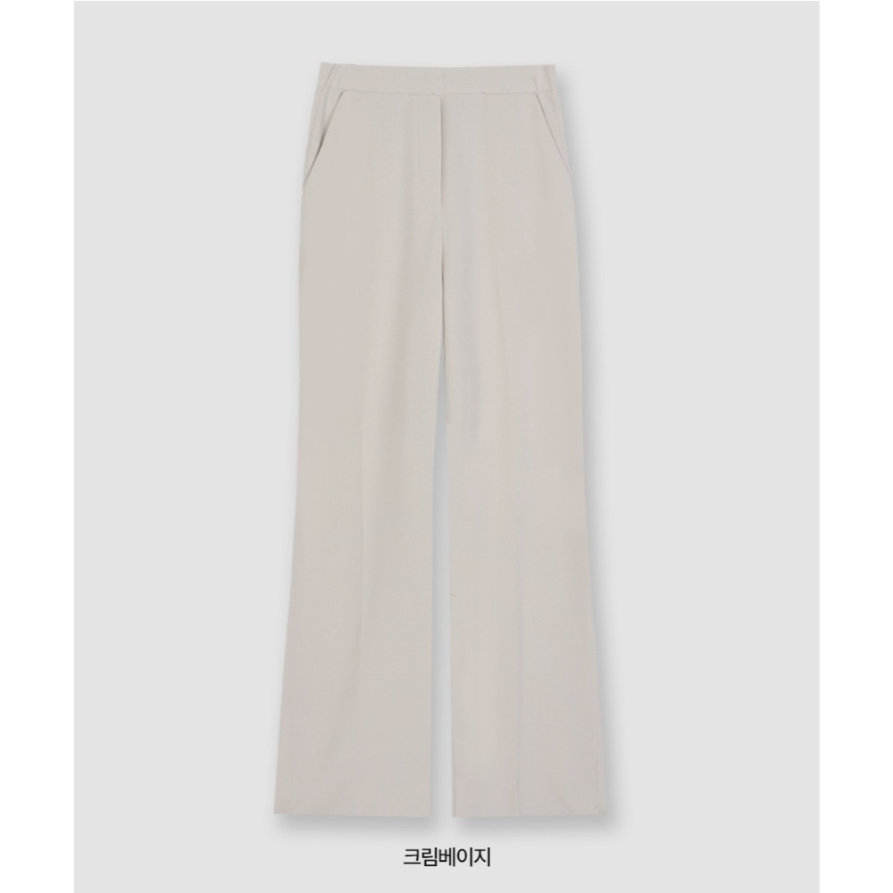 一般/夏天厚度 正韓製人生修身靴型褲 pants / slowand 마켓 세미부츠컷 트레이닝슬랙스-一般厚度奶油米（會透膚）