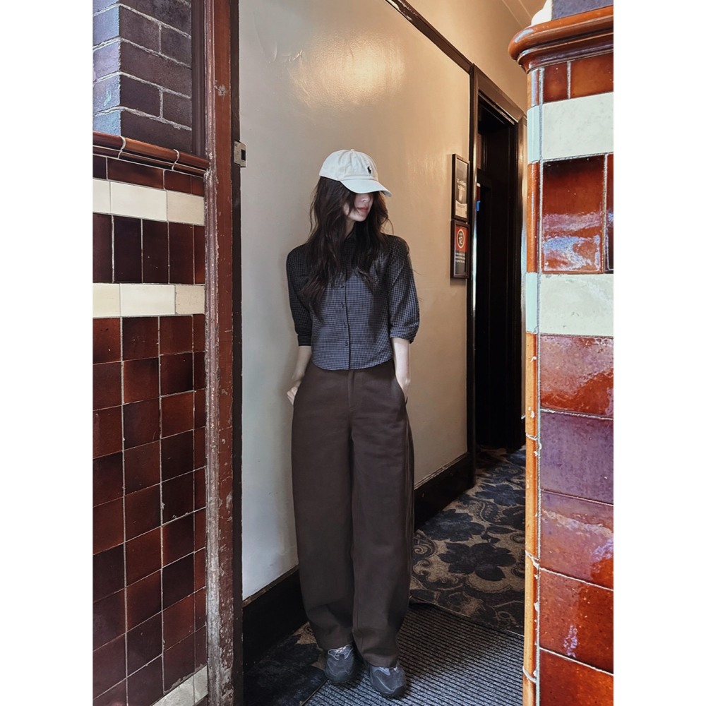 格紋/條紋 正韓製雙款線條感修身襯衫 / slowand 투타입 라인무드 슬림핏셔츠-細節圖8