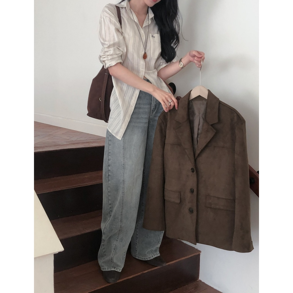 細節拼接水洗牛仔褲 / slowand 에디 디테일러 워싱데님팬츠-細節圖11