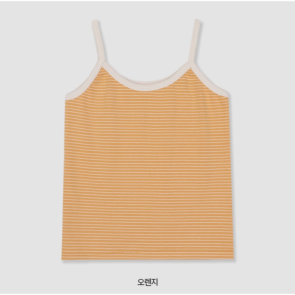 正韓製橫條紋細肩帶背心 sleeveless 5色 / slowand 해브 스트라이프 슬리브리스-規格圖11