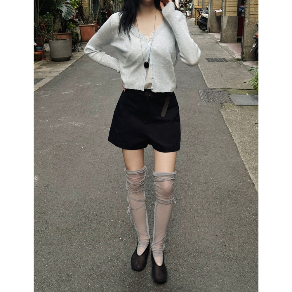 夏天V領標準版針織外套 cardigan 5色 / slowand 쿨썸머 브이넥 스탠다드핏 가디건-細節圖6