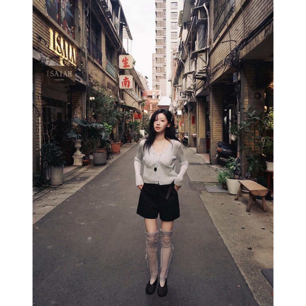 夏天V領標準版針織外套 cardigan 5色 / slowand 쿨썸머 브이넥 스탠다드핏 가디건-細節圖10