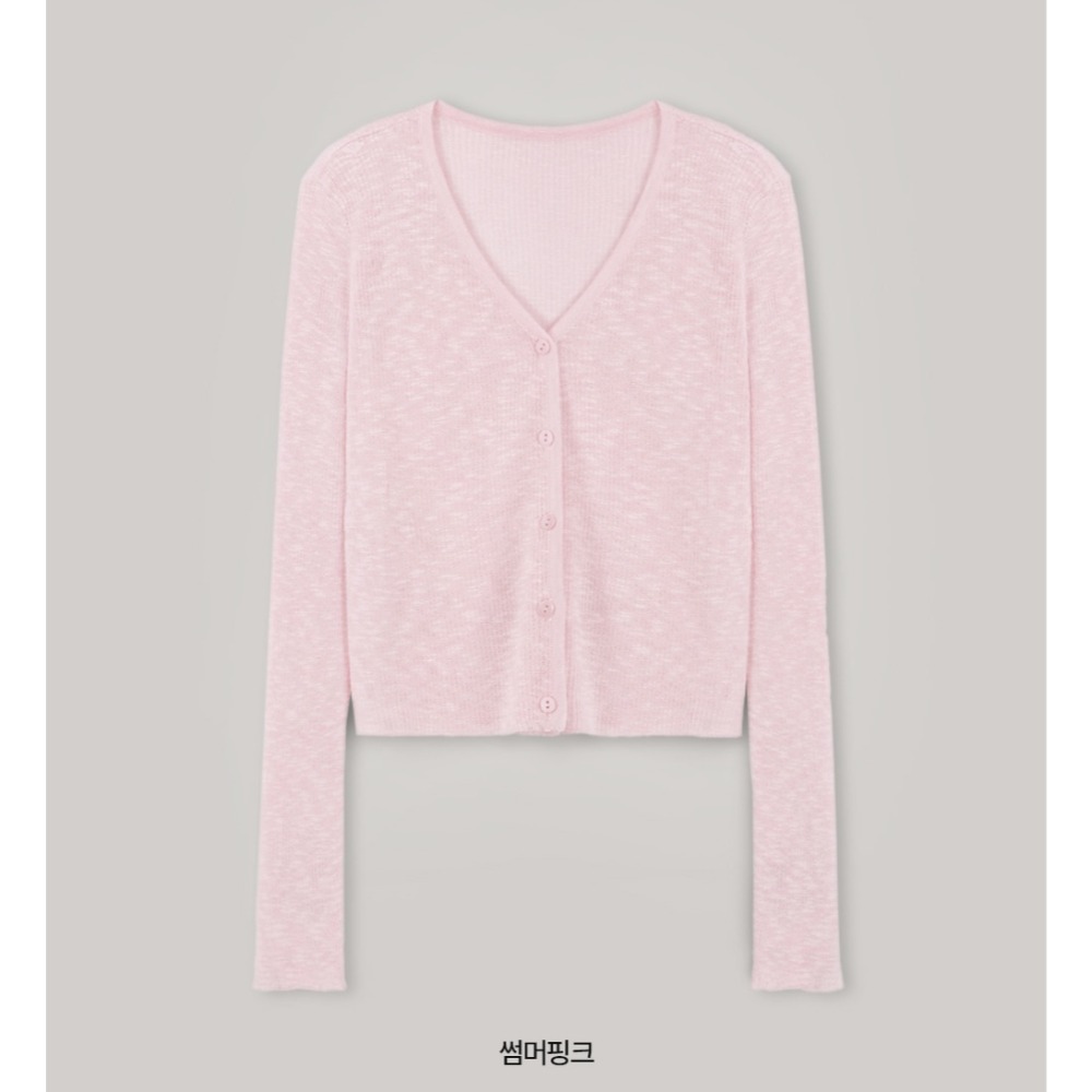夏天V領標準版針織外套 cardigan 5色 / slowand 쿨썸머 브이넥 스탠다드핏 가디건-規格圖11