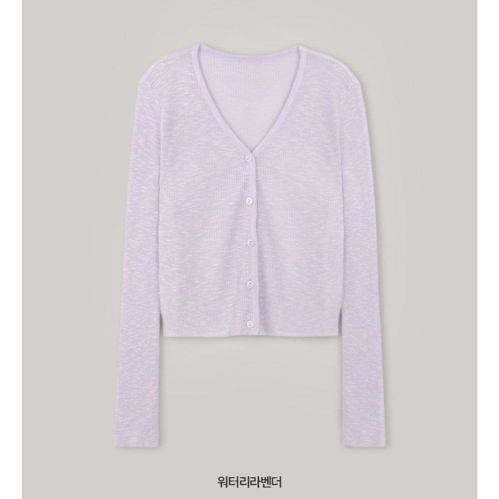 夏天V領標準版針織外套 cardigan 5色 / slowand 쿨썸머 브이넥 스탠다드핏 가디건-規格圖11