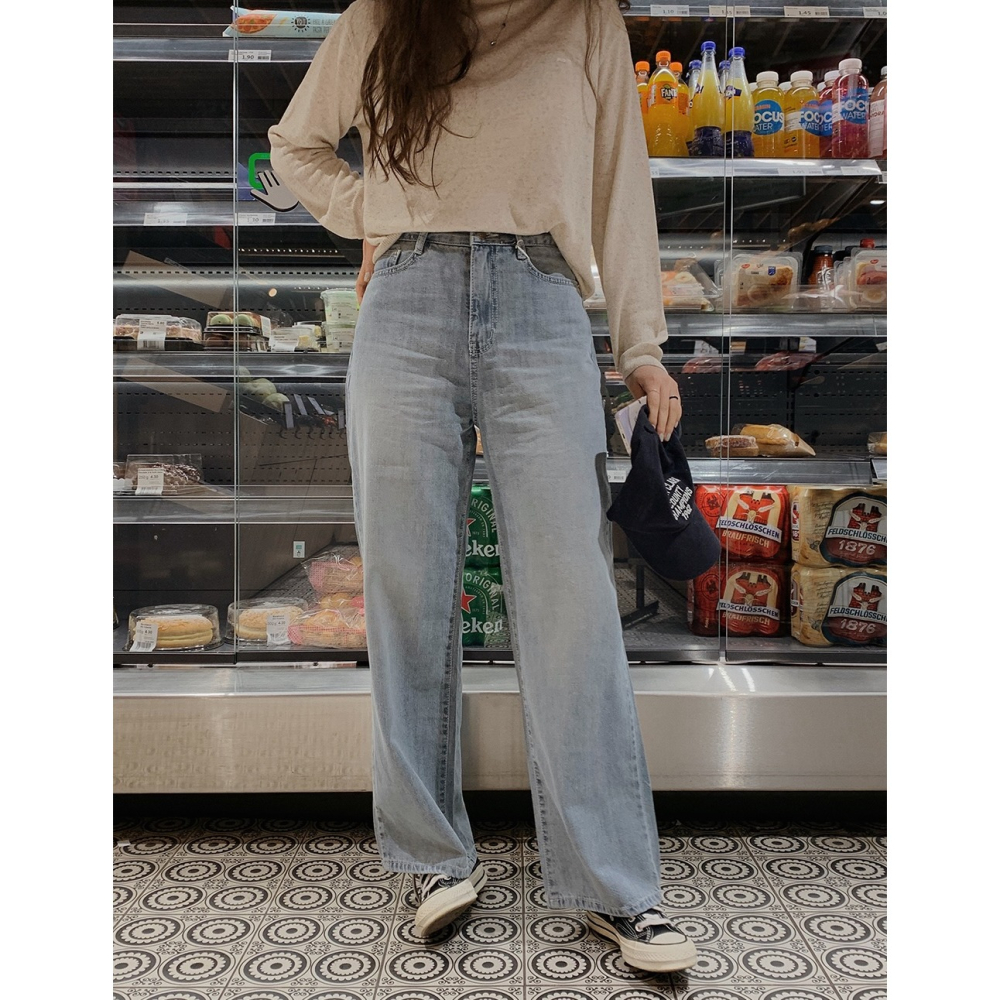 🏆No.1夏季丹寧 正韓製2種褲長薄款牛仔褲 pants 3色 / slowand 투데이 썸머라이트 데님팬츠-細節圖4