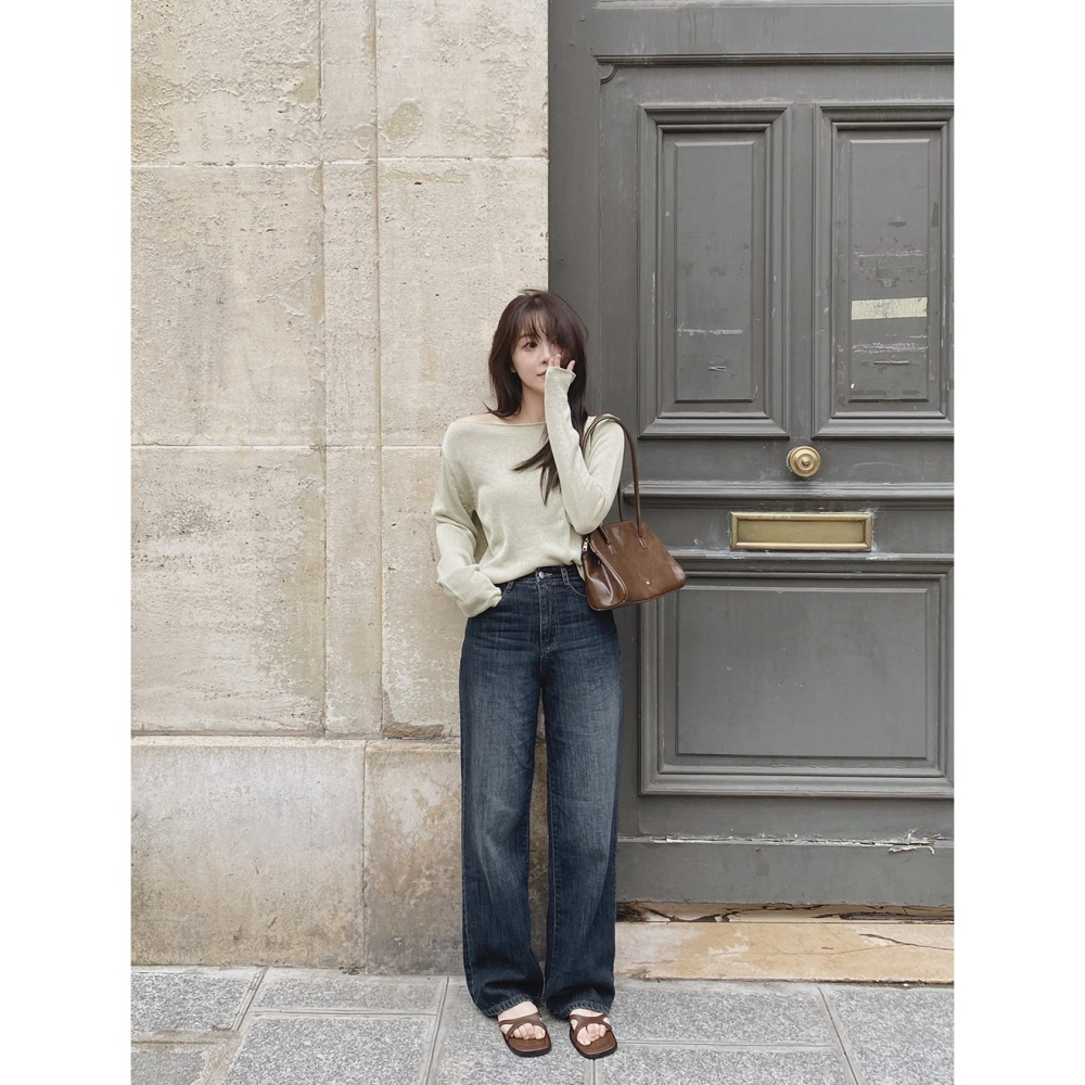 🏆No.1夏季丹寧 正韓製2種褲長薄款牛仔褲 pants 3色 / slowand 투데이 썸머라이트 데님팬츠-細節圖8