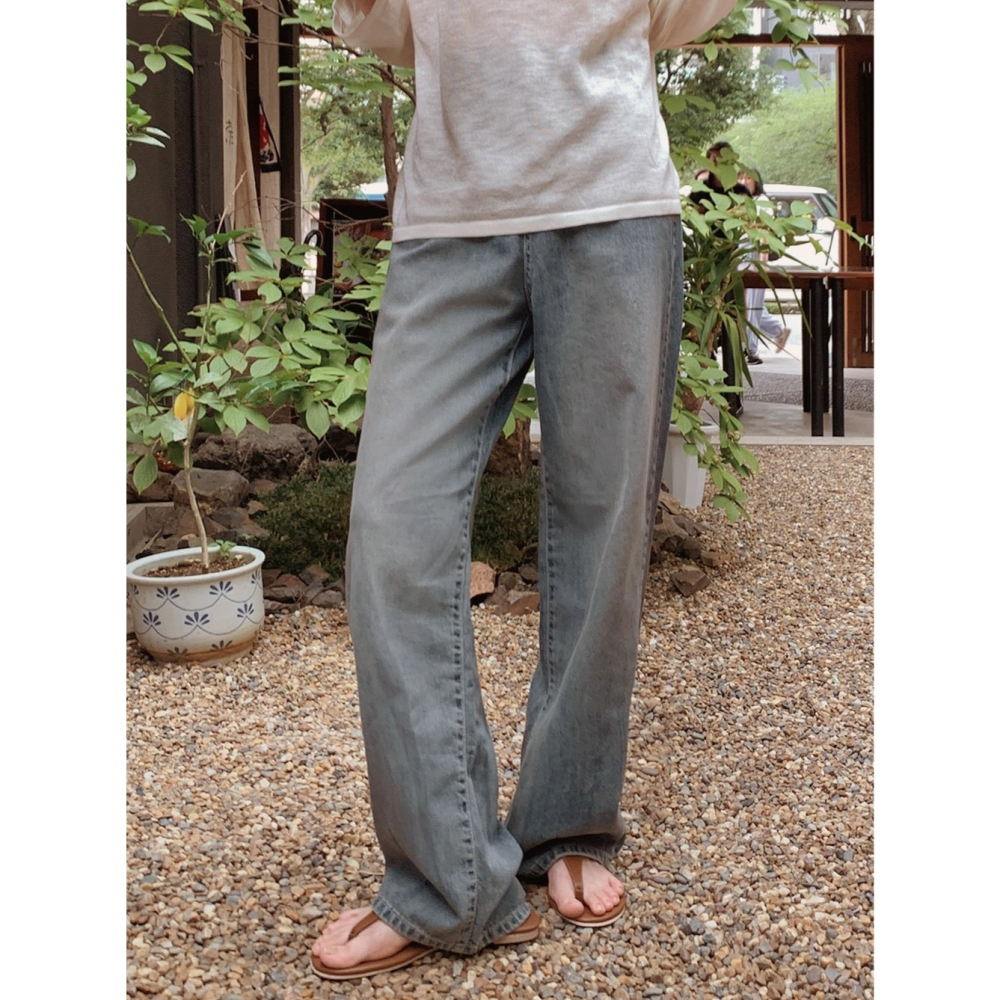 🏆No.1夏季丹寧 正韓製2種褲長薄款牛仔褲 pants 3色 / slowand 투데이 썸머라이트 데님팬츠-細節圖9