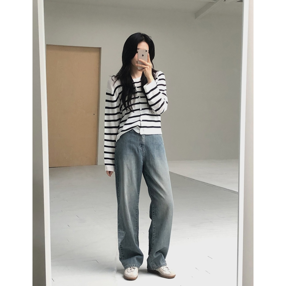 🏆No.1夏季丹寧 正韓製2種褲長薄款牛仔褲 pants 3色 / slowand 투데이 썸머라이트 데님팬츠-細節圖10