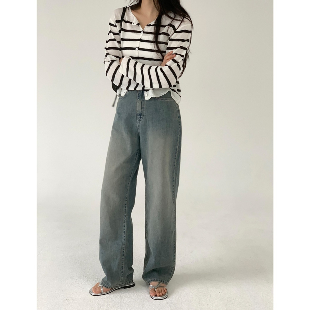 🏆No.1夏季丹寧 正韓製2種褲長薄款牛仔褲 pants 3色 / slowand 투데이 썸머라이트 데님팬츠-細節圖11