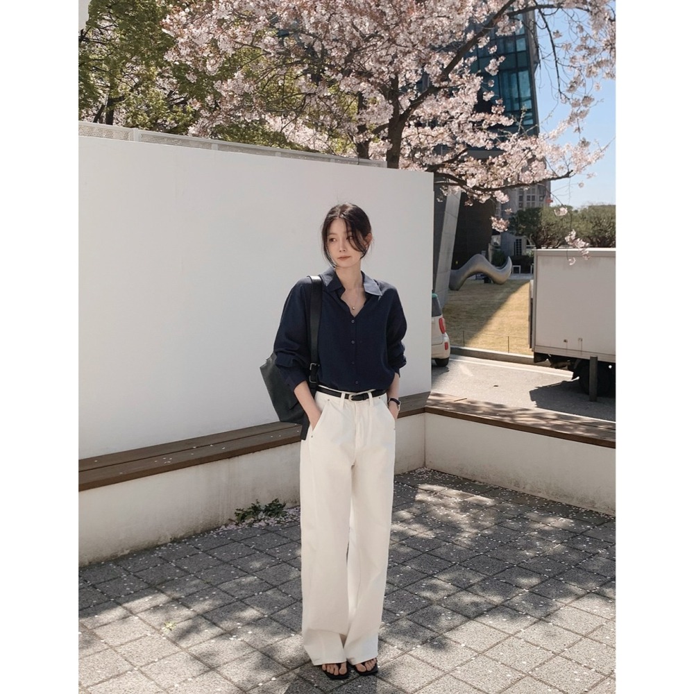 正韓製NAS寬鬆長褲 pants / slowand 나스 디테일러 와이드팬츠-細節圖8