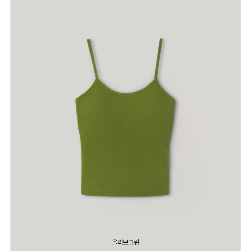 10色顯瘦美型固定胸墊背心 bra top / slowand 비프리 컬러핏 캡내장 슬리브리스-規格圖11