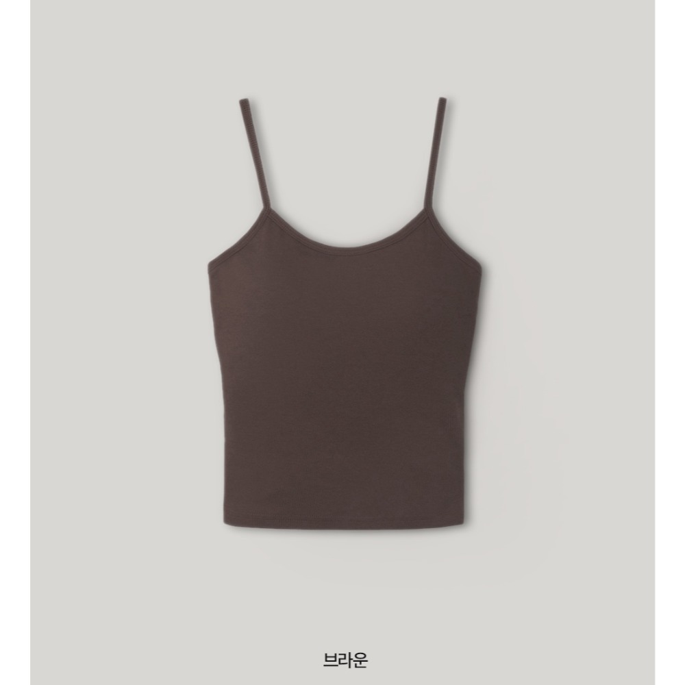 10色顯瘦美型固定胸墊背心 bra top / slowand 비프리 컬러핏 캡내장 슬리브리스-規格圖11