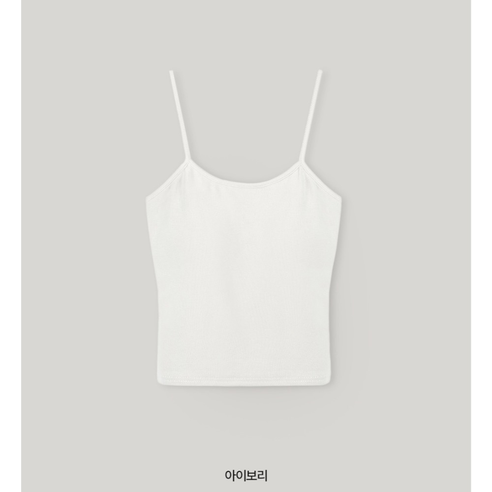 10色顯瘦美型固定胸墊背心 bra top / slowand 비프리 컬러핏 캡내장 슬리브리스-規格圖11