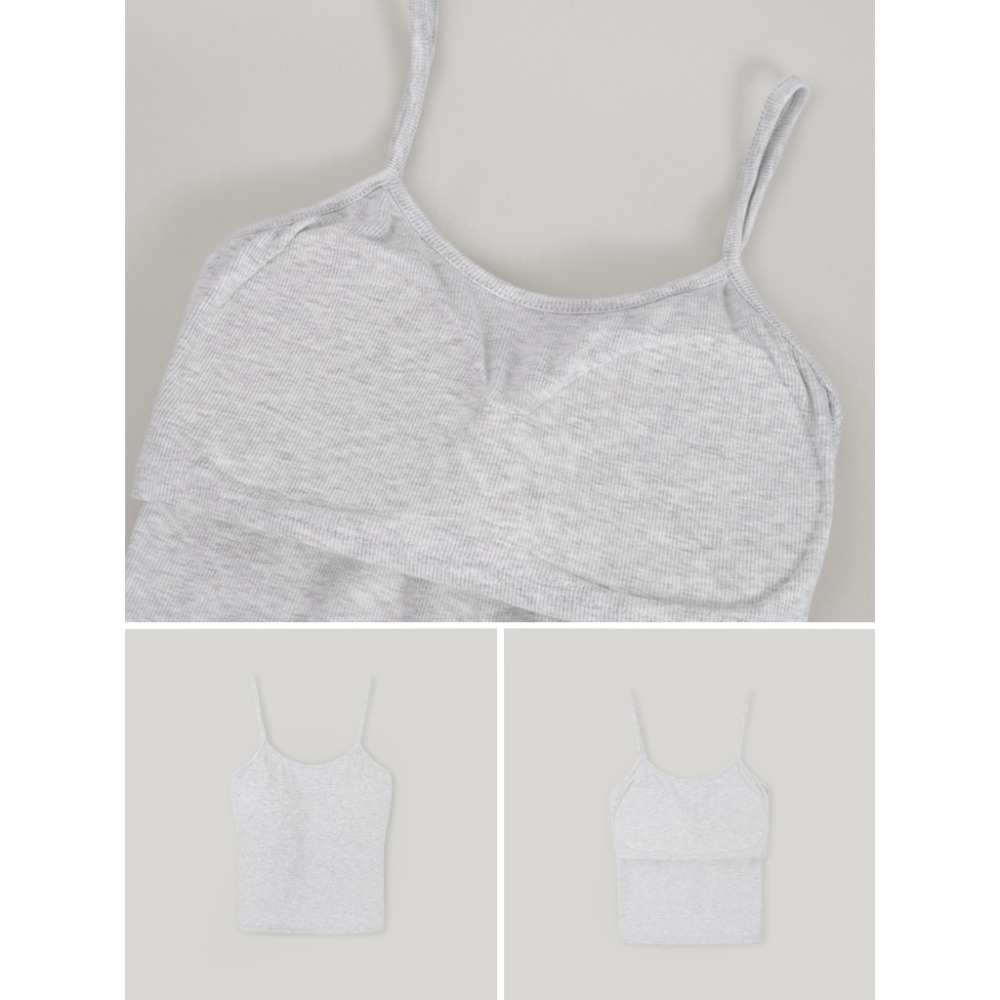 10色顯瘦美型固定胸墊背心 bra top / slowand 비프리 컬러핏 캡내장 슬리브리스-規格圖11