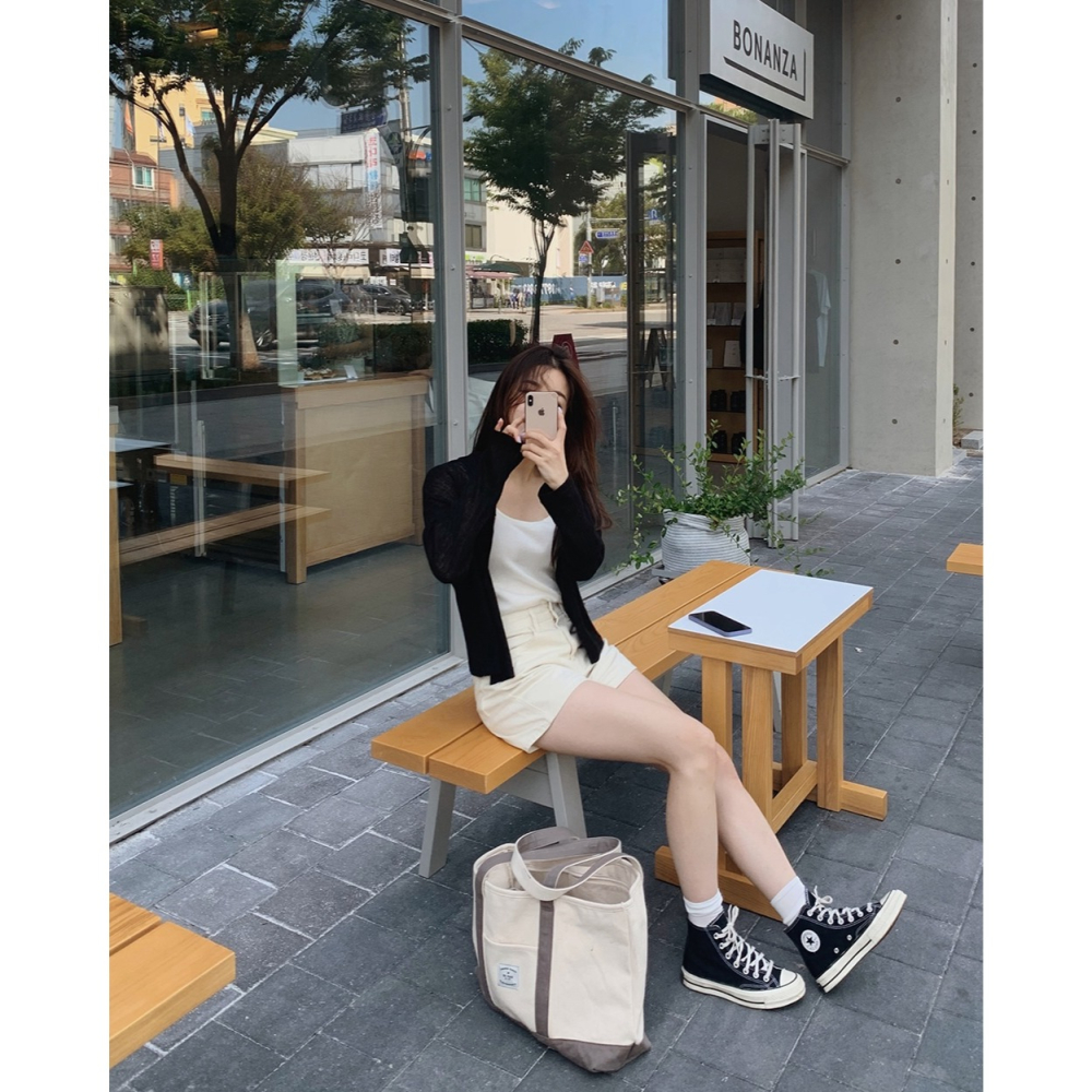 正韓製夏季亞麻連帽外套 hood 3色 / slowand 쿨썸머 후디 버튼가디건-細節圖8