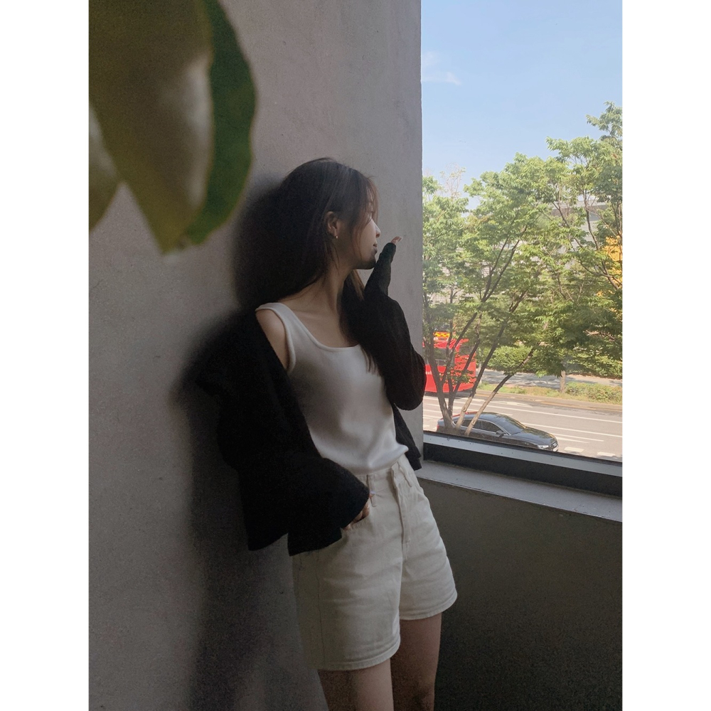 正韓製夏季亞麻連帽外套 hood 3色 / slowand 쿨썸머 후디 버튼가디건-細節圖9