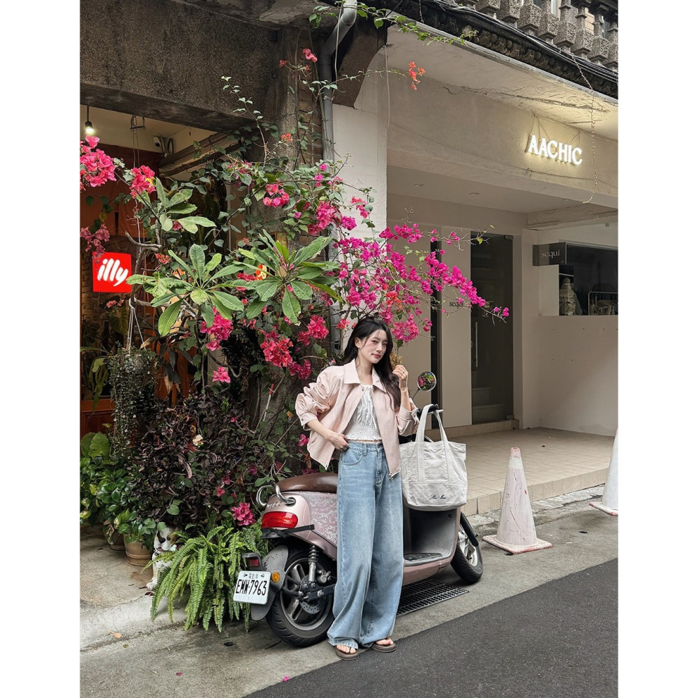 抓皺縮口細節短袖襯衫 blouse / slowand 디온 스모크디테일 블라우스-細節圖5