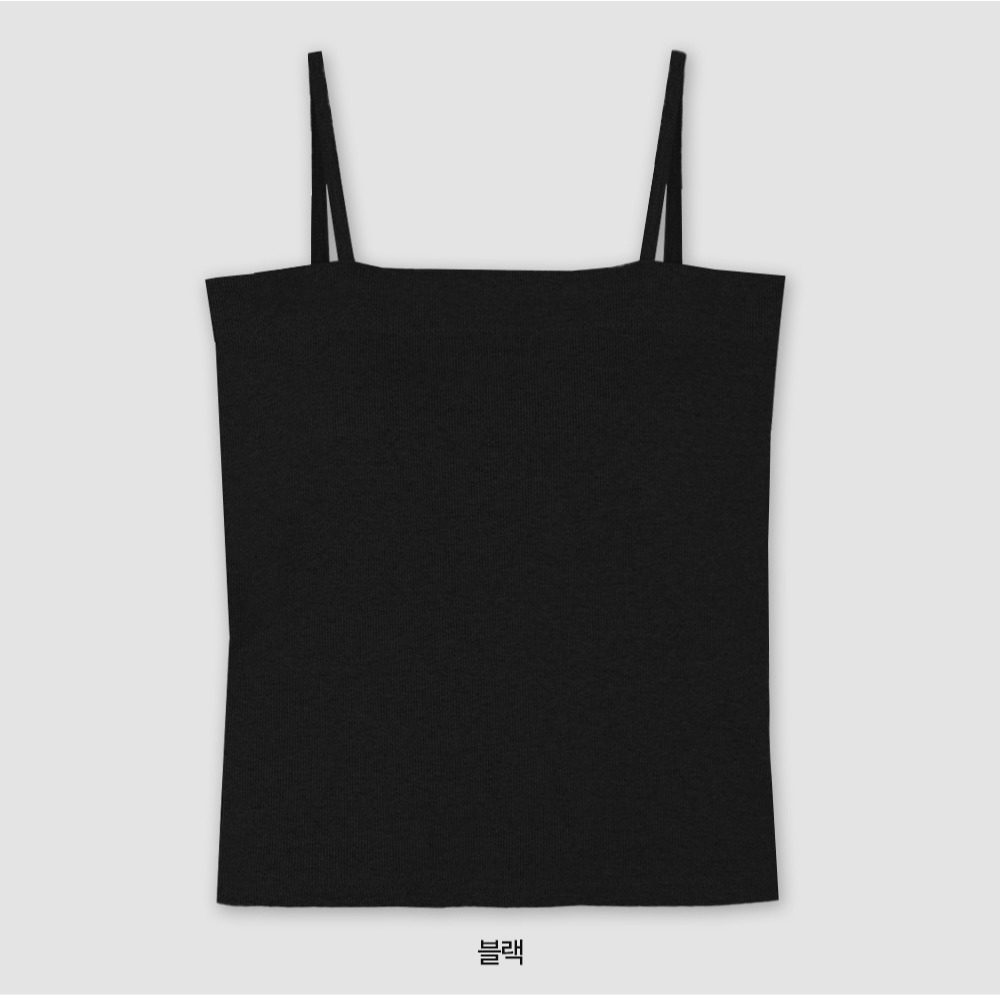 正韓製平口細肩帶背心 sleeveless 4色 slowand 탄탄스퀘어 캡내장 슬리브리스-規格圖11