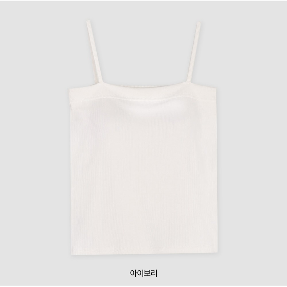 正韓製平口細肩帶背心 sleeveless 4色 slowand 탄탄스퀘어 캡내장 슬리브리스-規格圖11