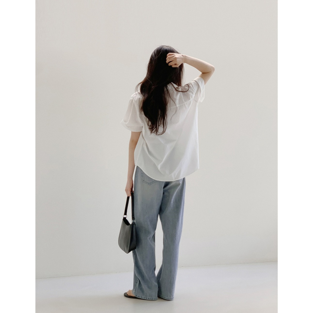正韓製雙車線清爽水洗口袋襯衫 shirt 7色 / slowand 실켓 더블스티치 워싱셔츠-細節圖4